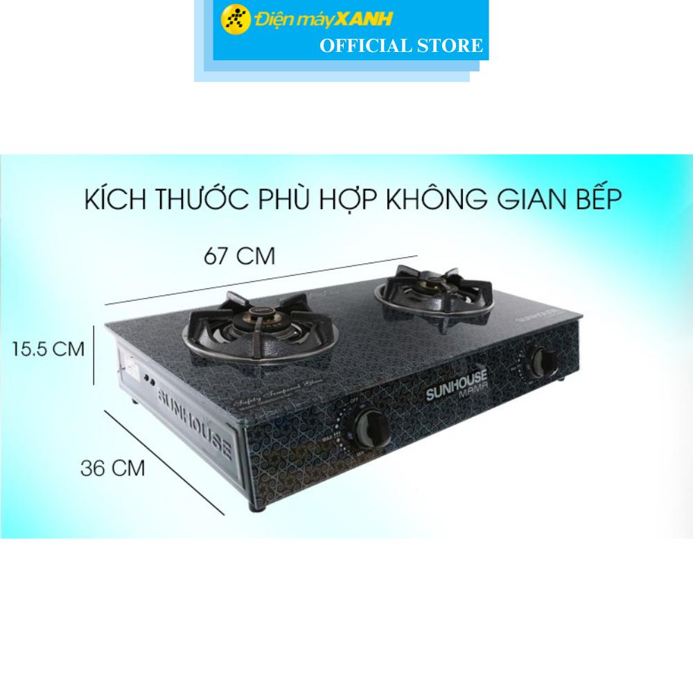 Bếp ga đôi Sunhouse Mama MMBB0787MT - Hàng Chính Hãng