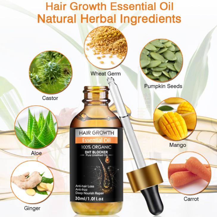 Tinh dầu gừng chăm sóc tóc chắc khỏe Hair Growth Essential Oil 30ml