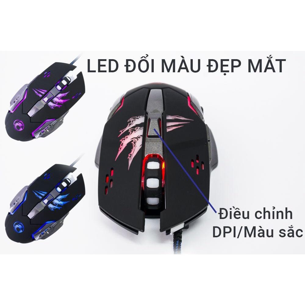 Chuột Gaming Game Thủ Có Dây Imice Chuột Led Máy Tính Chơi Game Có Dây hàng chính hãng