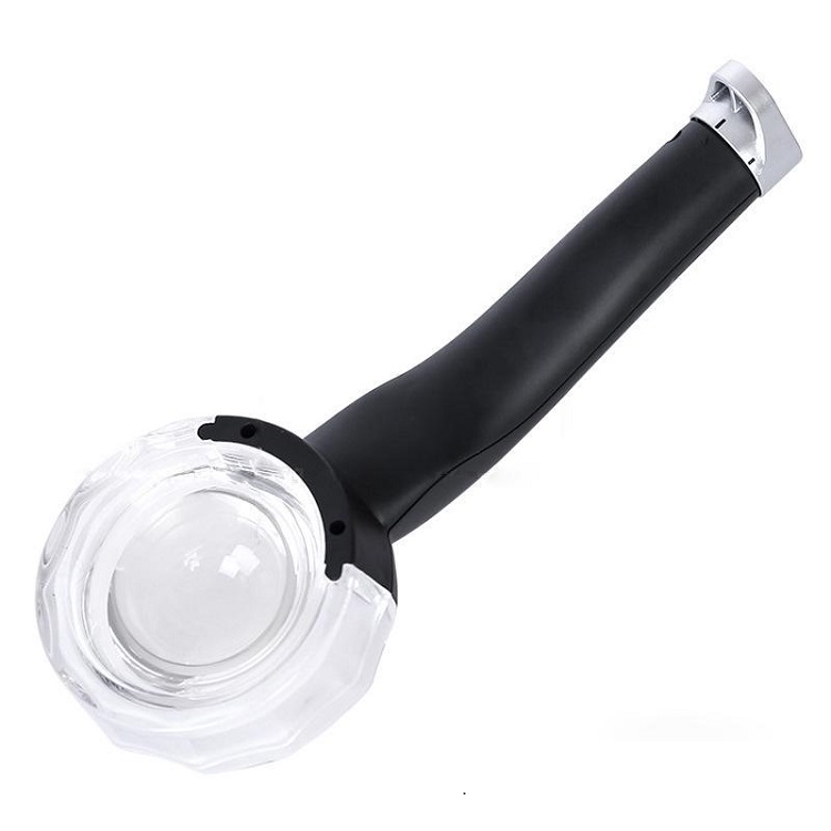 Kính lúp cầm tay 10X có đèn COB K8015