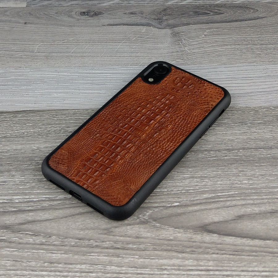 Ốp Lưng dành cho Iphone XR Da Cá Sấu Có Gù