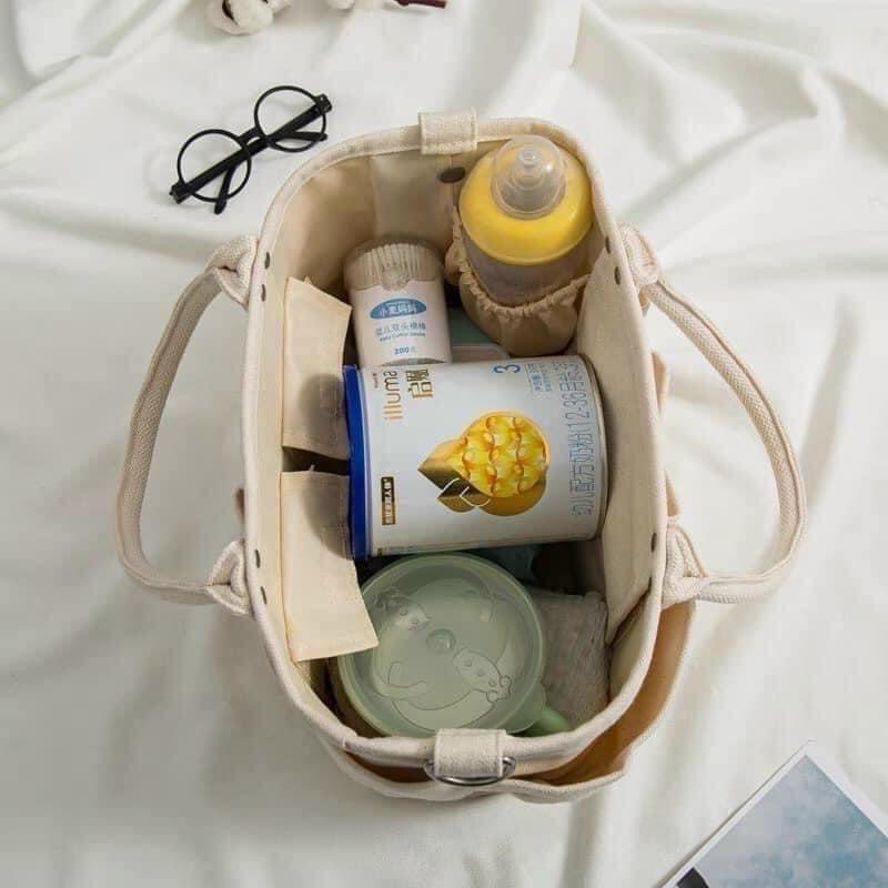 Túi Xách Bỉm Sữa Nhiều Ngăn Cho Mẹ VegieBag Phong Cách Hàn Quốc