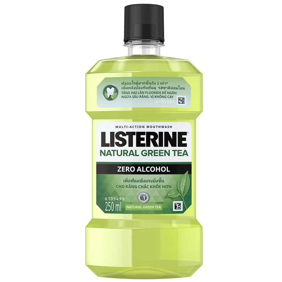 Nước Súc Miệng Trà Xanh Listerine Natural Green Tea (250ml)