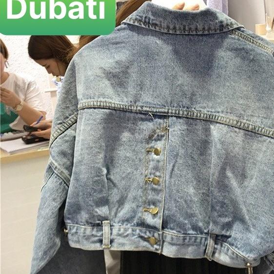 ÁO KHOÁC JEAN NỮ 3 CÚC SAU CÁ TÍNH THỜI TRANG SIÊU HOT- DUBATI FASHION