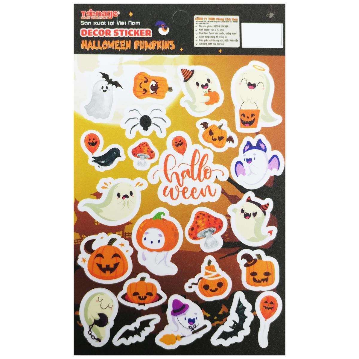 Sticker Kim Tuyến Halloween - Teenage KT-03 - Orange Halloween