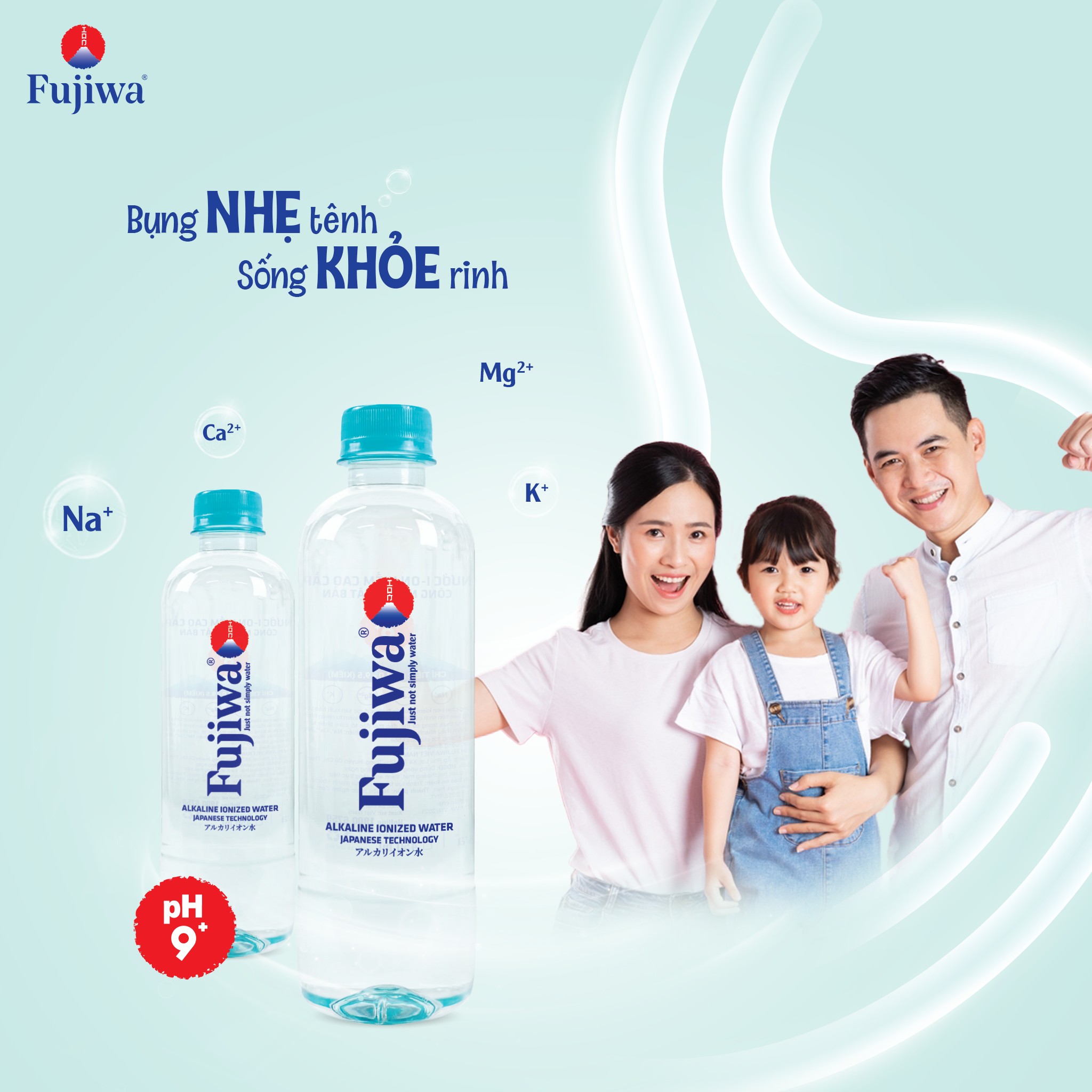 Thùng 24 Chai Nước Uống Ion Kiềm Cao Cấp Đóng Chai Fujiwa 450ml - Nước uống Detox với Công Nghệ Điện Phân Ion Kiềm