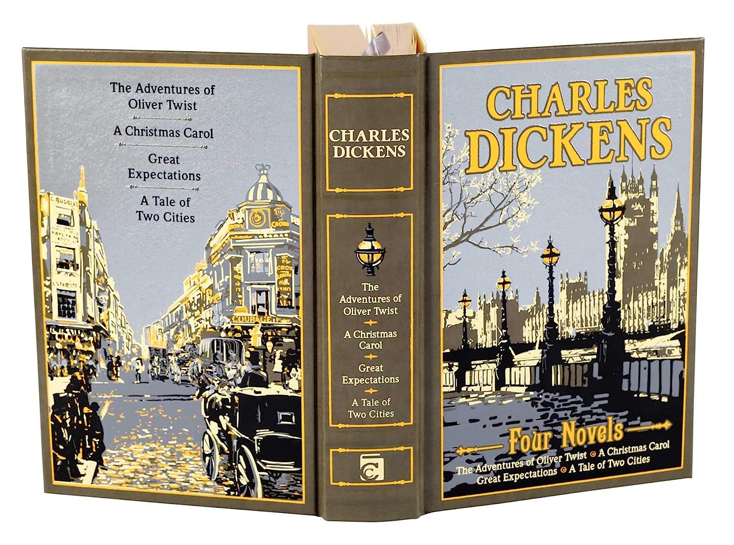 Artbook - Sách Tiếng Anh - Charles Dickens: Four Novels (Leather-bound Classics)