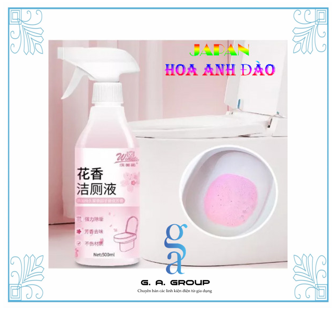 XỊT TẨY RỬA NHÀ VỆ SINH RẠNG BỌT MÙI HOA ANH ĐÀO