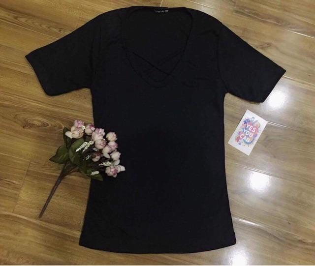 Áo Body Tay Ngắn Chéo X