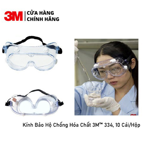 Kính Bảo Hộ Chống Hóa Chất 3M 334
