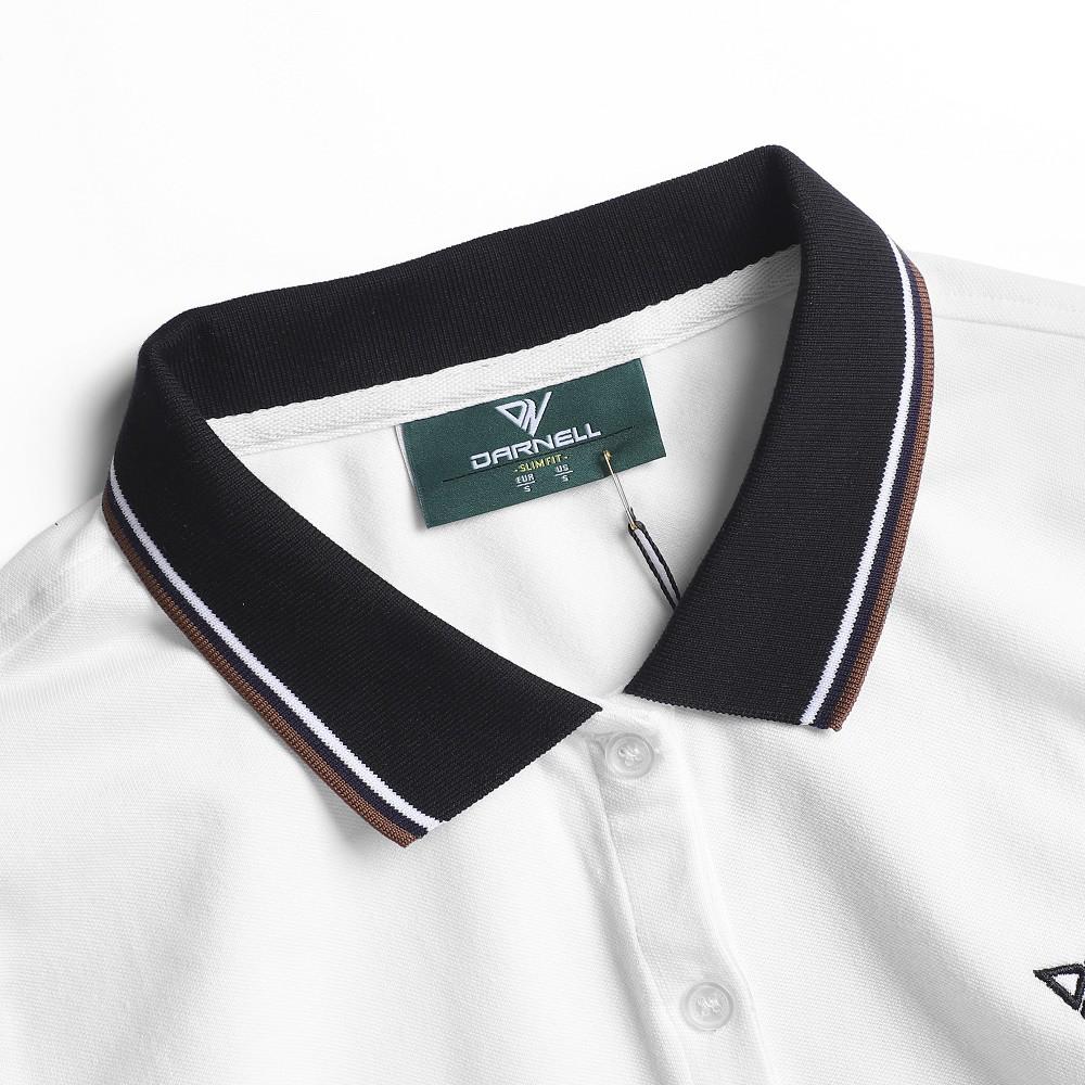 Áo thun polo nữ cao cấp cổ sọc màu chất cotton mềm mịn thấm hút mồ hôi chính hãng DARNELL DN823