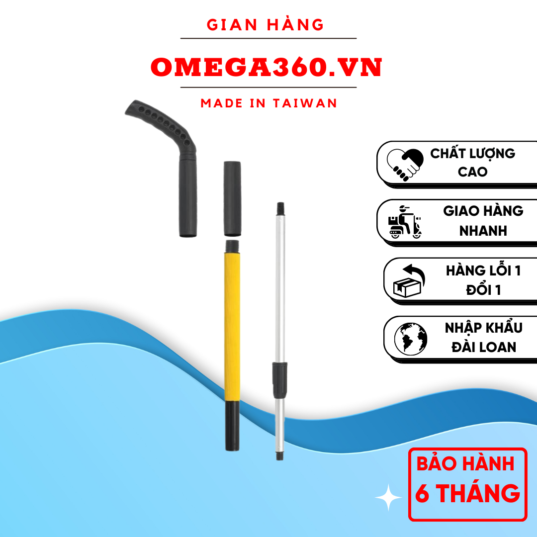 Thân Cây Lau Nhà Omega Mop Plus ( Không Bông)