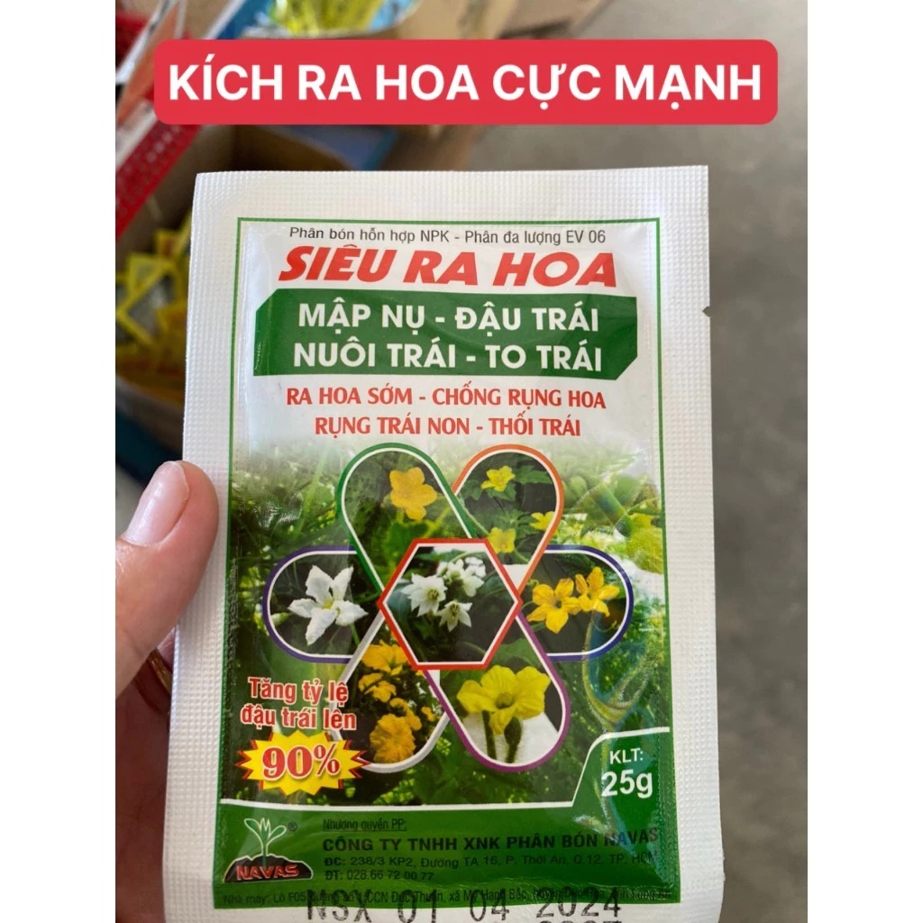 Siêu ra hoa - Kích ra hoa cực mạnh, tạo nụ, nhiều hoa, chống rụng hoa mai, hoa hồng, hoa cúc, vạn thọ,...