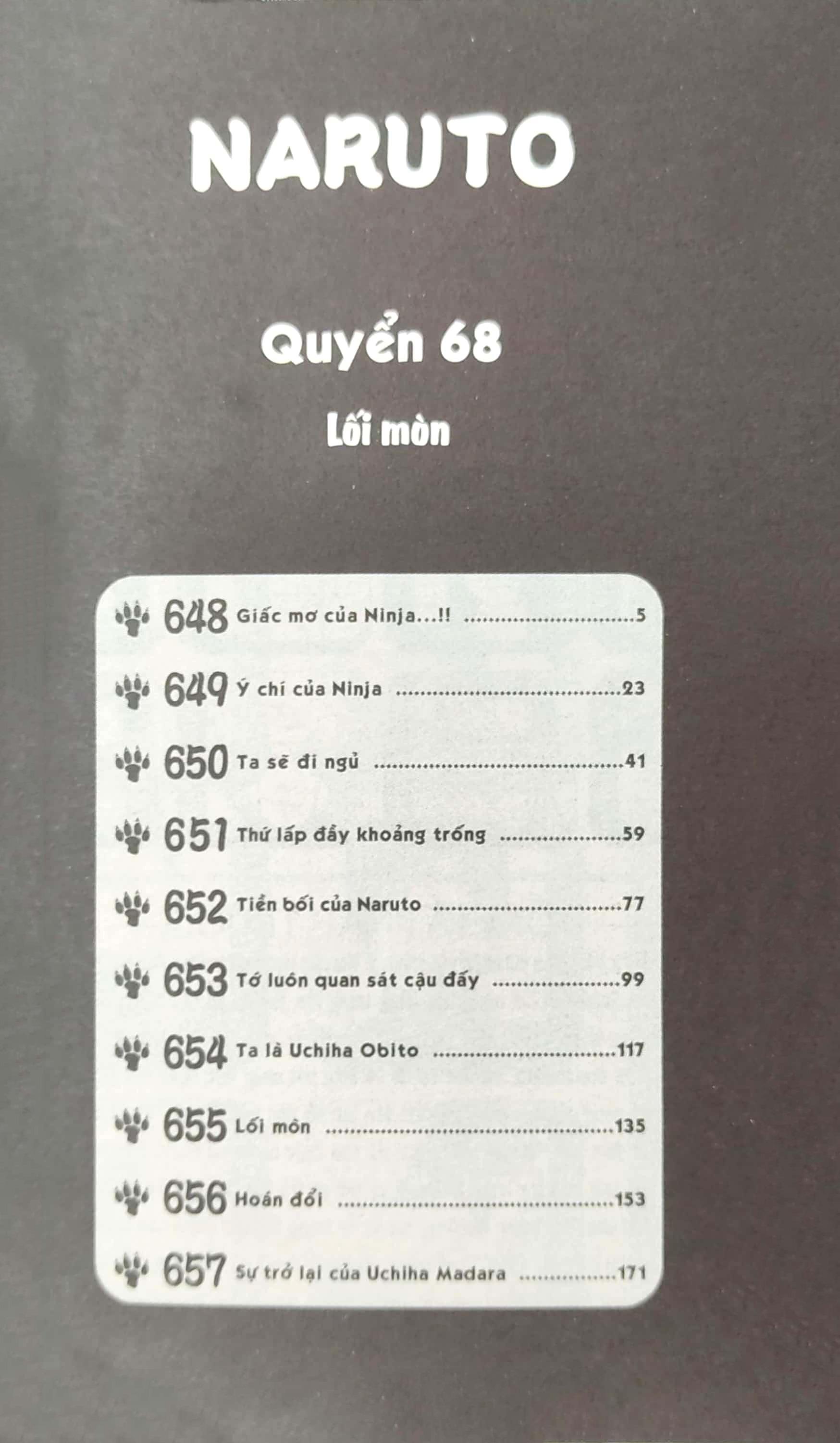 Sách - Naruto - Tập 68 - Lối Mòn (Tái Bản 2025)