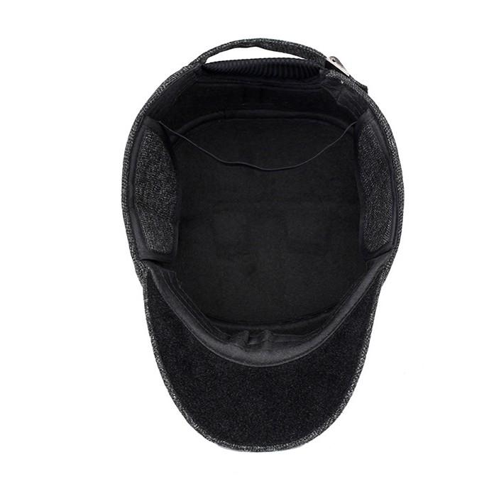 Nón lưỡi trai mùa đông - Mũ lưỡi trai V-sports - độn bông dày, thiết kế che tai cực ấm