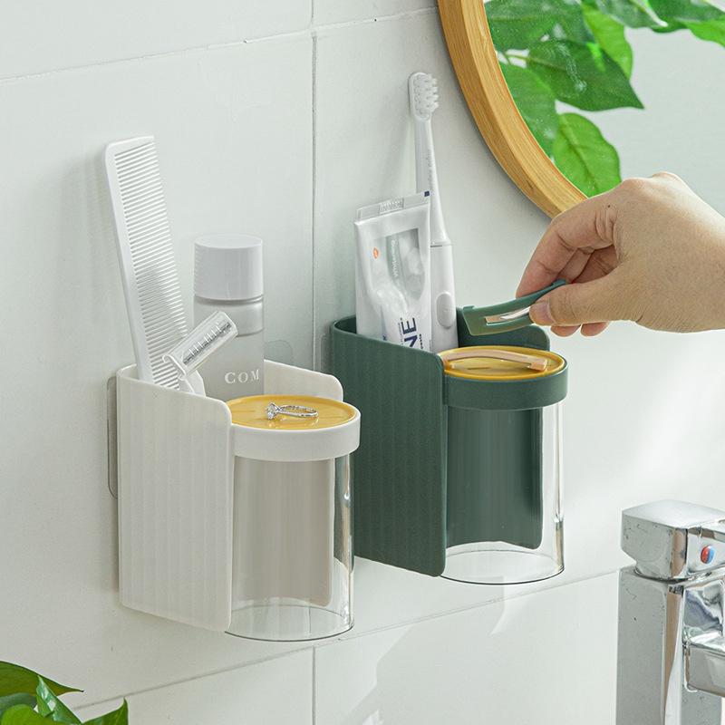 Giá Đỡ Bàn Chải Đánh Răng Từ Tính Trong Suốt Tiện Dụng