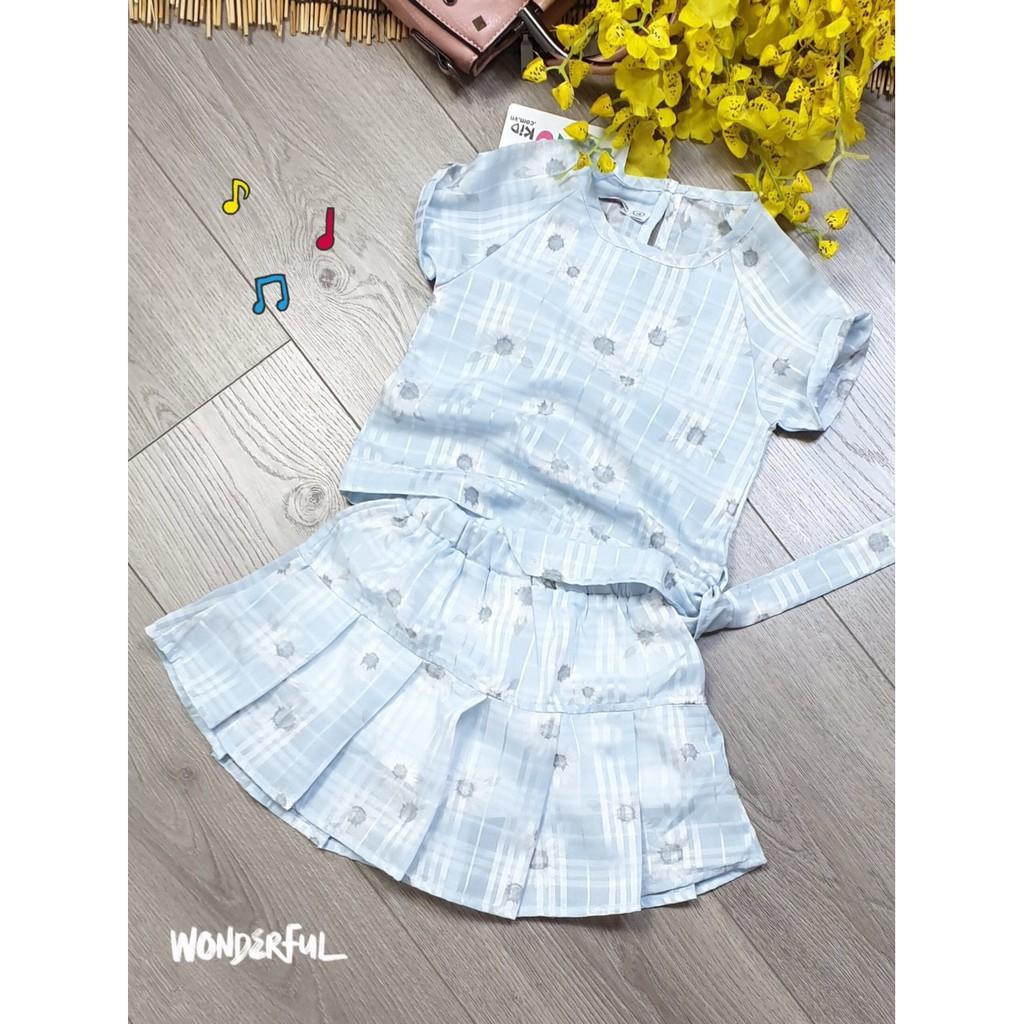 Set Váy Bé Gái Dễ Thương Chất Kate Lụa Từ 15Kg Đến 30Kg