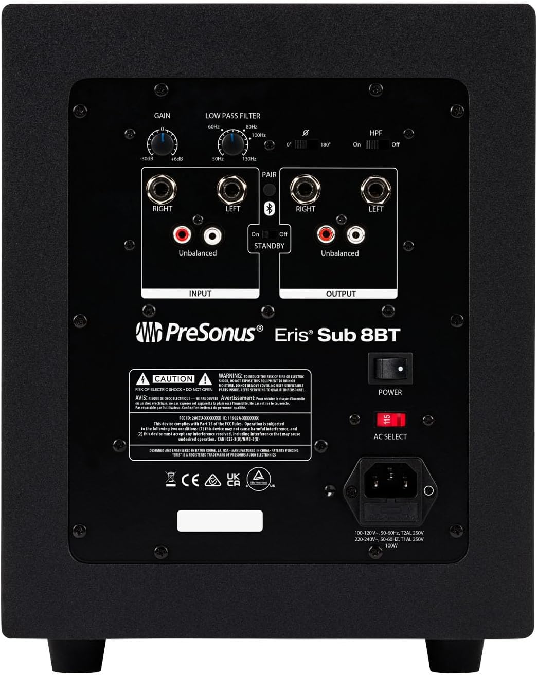 Loa Sub PreSonus Eris Sub 8BT Compact Phòng Thu Studio Subwoofer Sub8BT E SUB8 BT Hàng Chính Hãng - Kèm Móng Gẩy DreamMaker