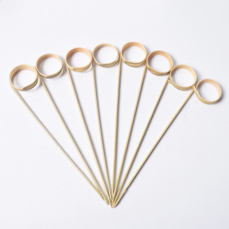 Bộ 100 que cắm trái cây trang trí ly cocktail hình kéo chiều dài 12cm/15cm