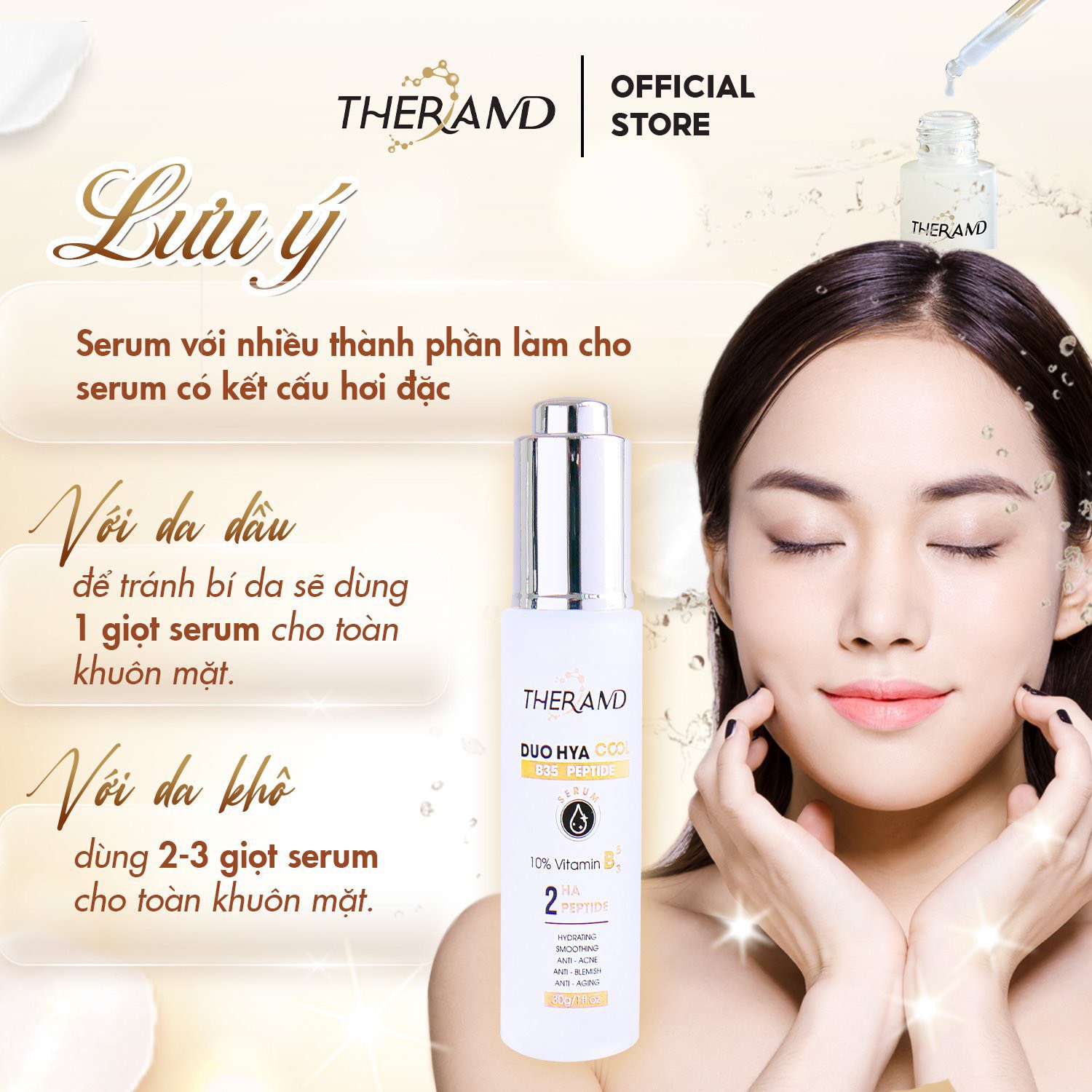 Tinh chất phục hồi chống lão hóa TheraMD Dou Hya Cool B35 Peptide Serum