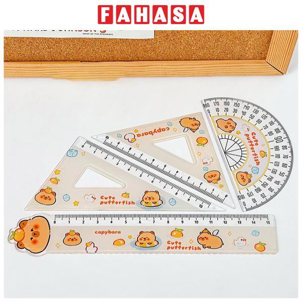 Bộ Thước Eke 4 Món Capybara - WanLongDa XX-090