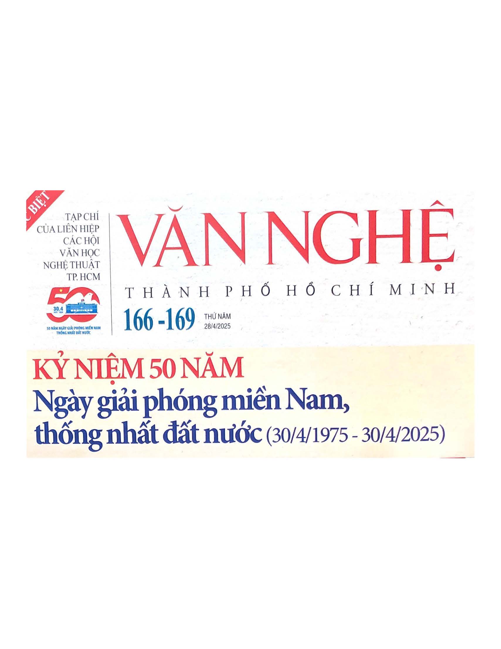 Tạp chí Văn Nghệ TP Hồ Chí Minh số đặc biệt (gộp 166 - 169)