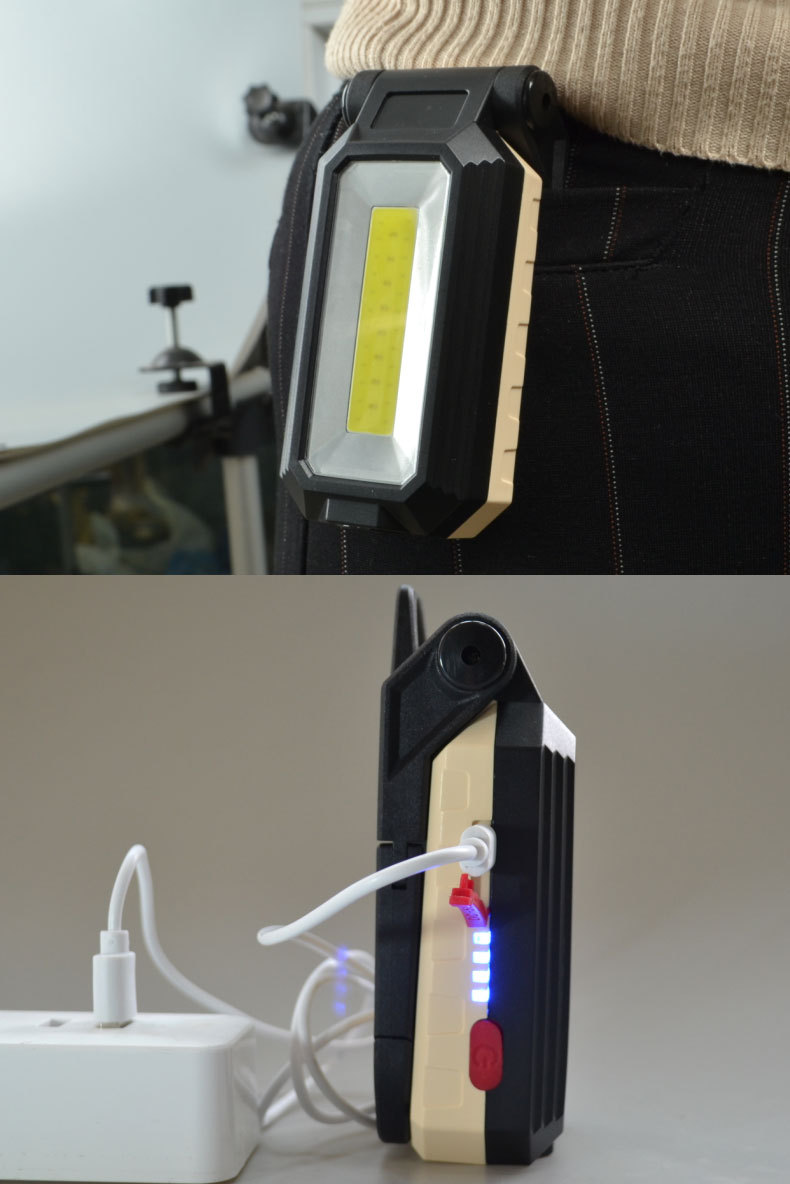 Đèn led dã ngoại, du lịch cầm tay siêu sáng sạc điện 560 có độ bền cao, kiểu dáng hiện đại, dễ mang theo ( Tặng kèm đèn led mini cắm cổng USB ngẫu nhiên )