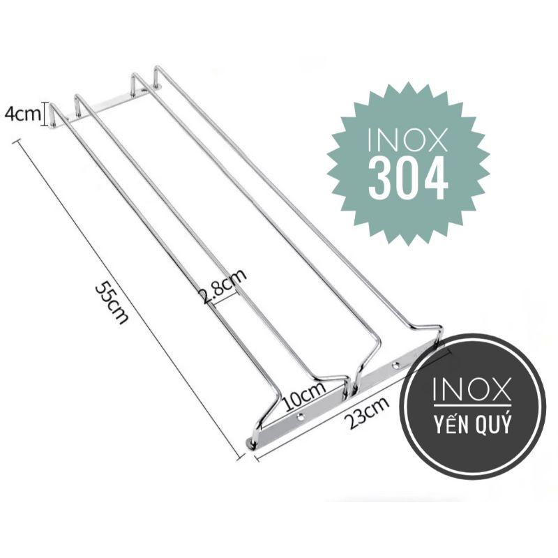 INOX304 GIÁ TREO LY 1 HÀNG /2 HÀNG DÀI 55 CM /45 CM /40 CM /35 CM / 30 CM / 27 CM