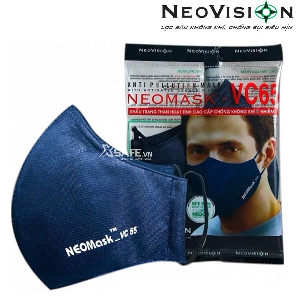 Khẩu trang hoạt tính Neomask VC65 kháng khuẩn chống bụi mịn hơi hóa chất loãng có thể thay thế tấm lọc