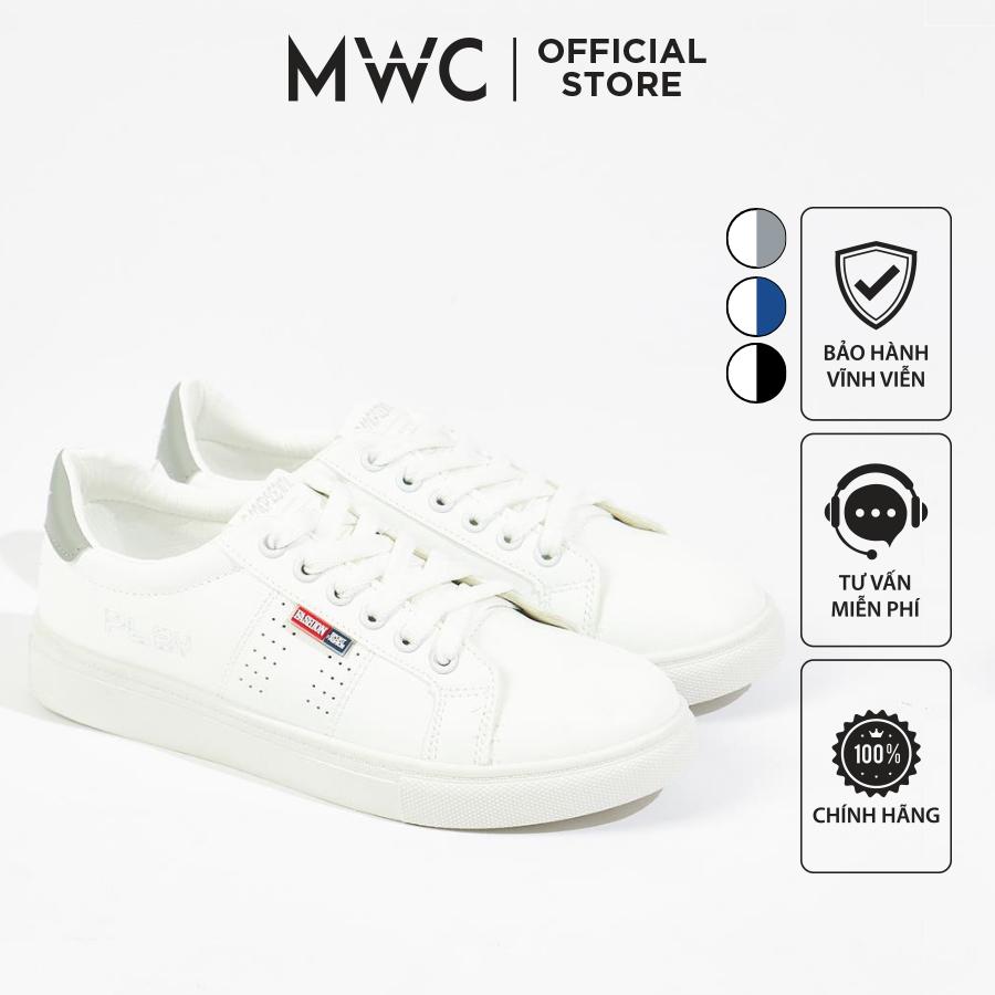 Giày Thể Thao Nam MWC 5449 - Giày Thể Thao Nam Màu Trắng, Sneaker Nam Cổ Thấp Năng Động Cá Tính