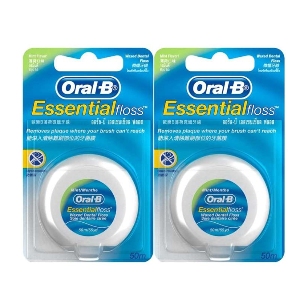 Combo 2 Chỉ Nha Khoa ORAL-B Essential Mint (Hộp 50m)