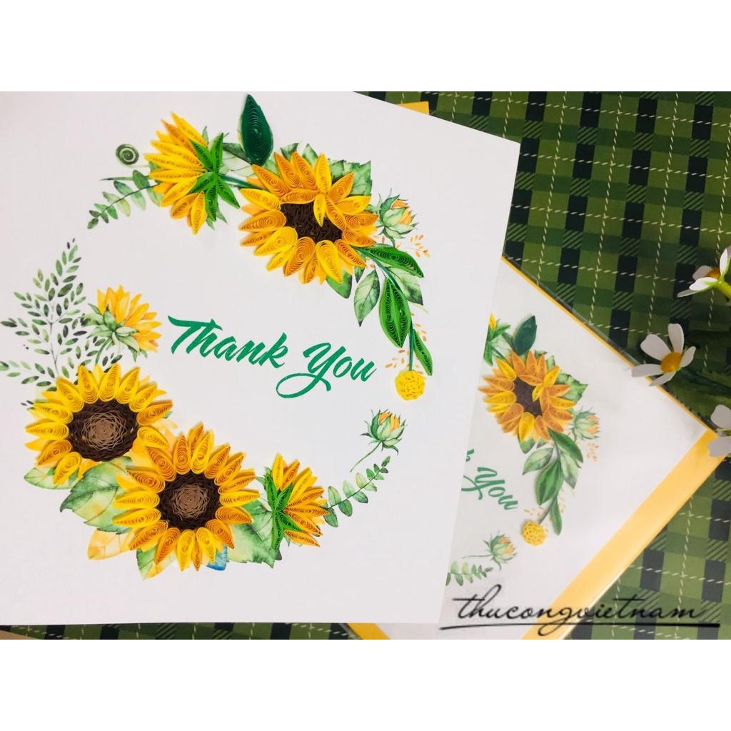 Thiệp Quilling Hoa - Mẫu 7