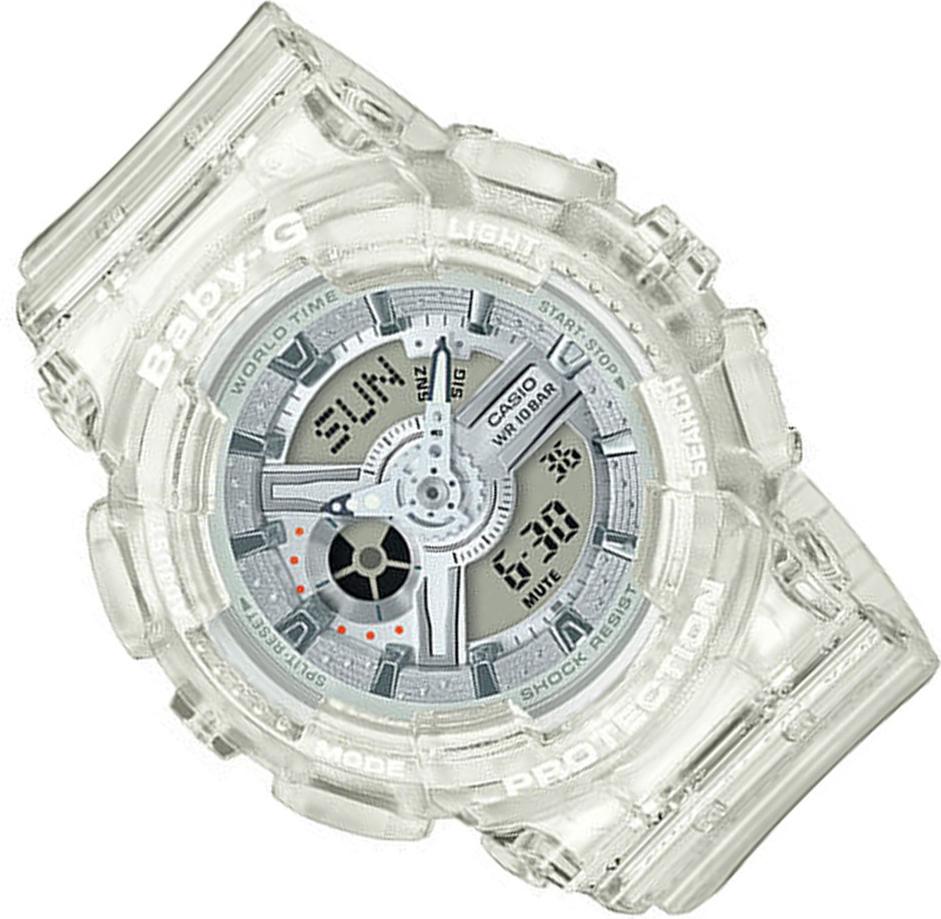 Đồng Hồ Nữ Casio Baby G BA-110CR-7ADR Dây Nhựa Màu Trắng