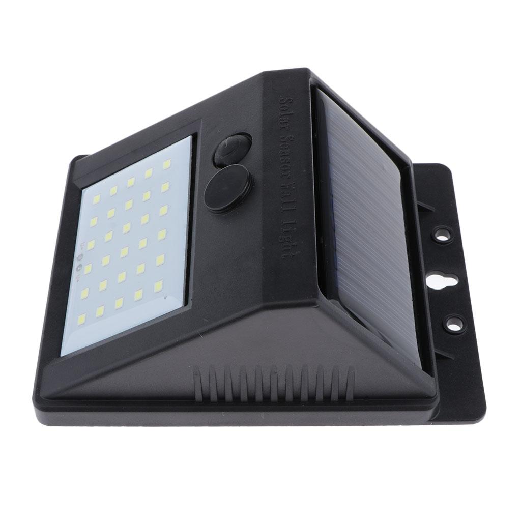 2x Solar Lights Outdoor Waterproof Solar Wall Lamp for Garden Pathway 30 LED