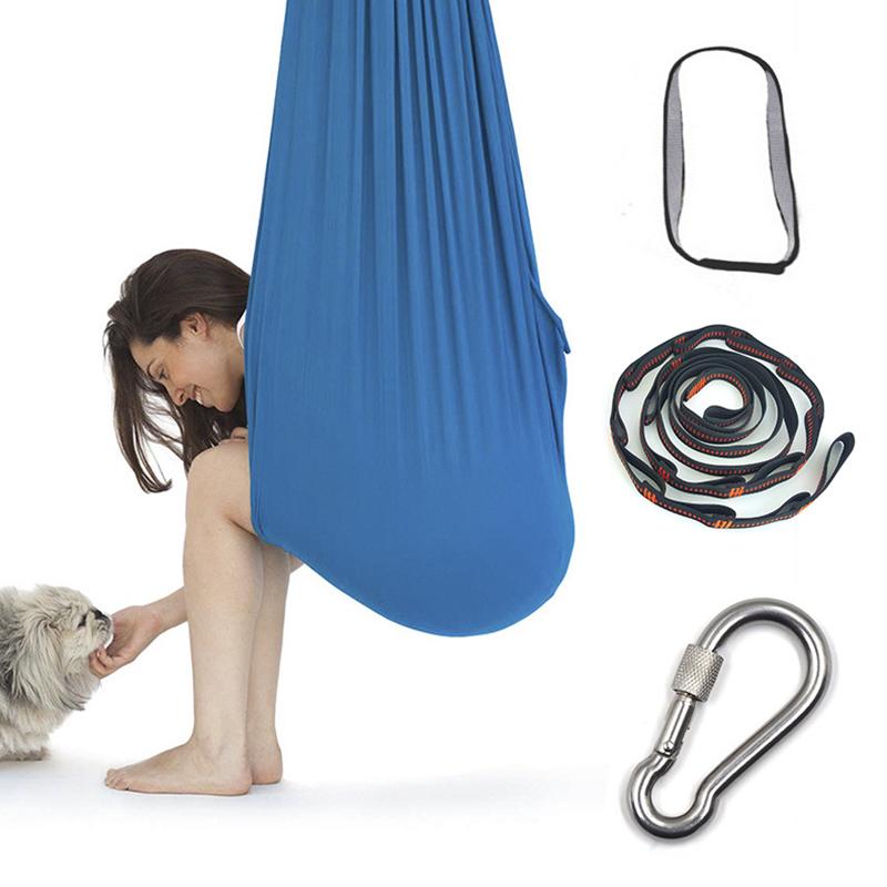 Trẻ Em Đầm Xòe Cotton Võng Tự Kỷ ADHD Thêm Trị Liệu Ôm Lên Cảm Giác Trẻ Trị Liệu Thun Bưu Kiện Ổn Định Ghế Xoay Chairtoy