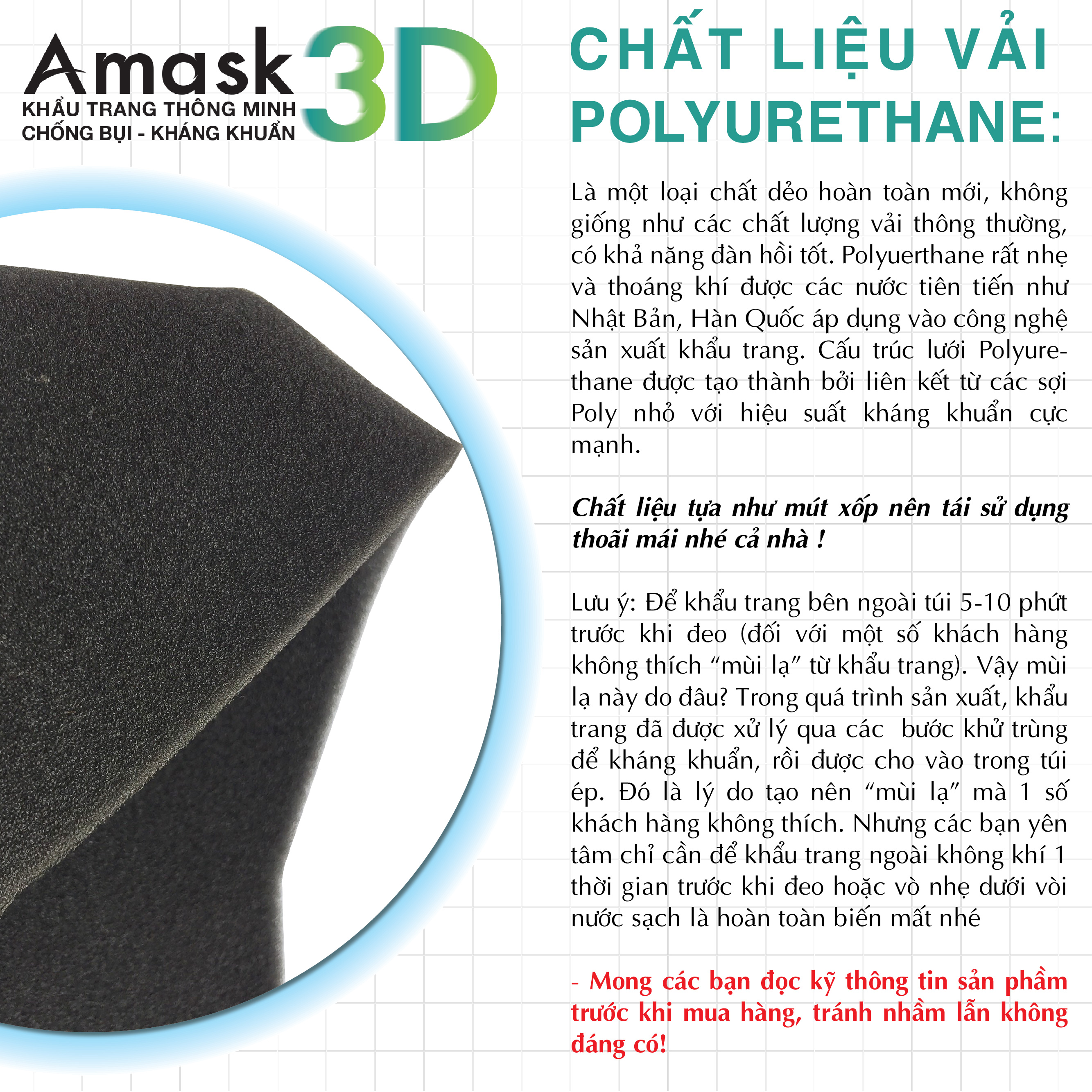 COMBO 3 Cái Khẩu Trang A-Mask 3D Kháng Khuẩn - Lọc Bụi Mịn - Tái Sử Dụng Nhiều Lần