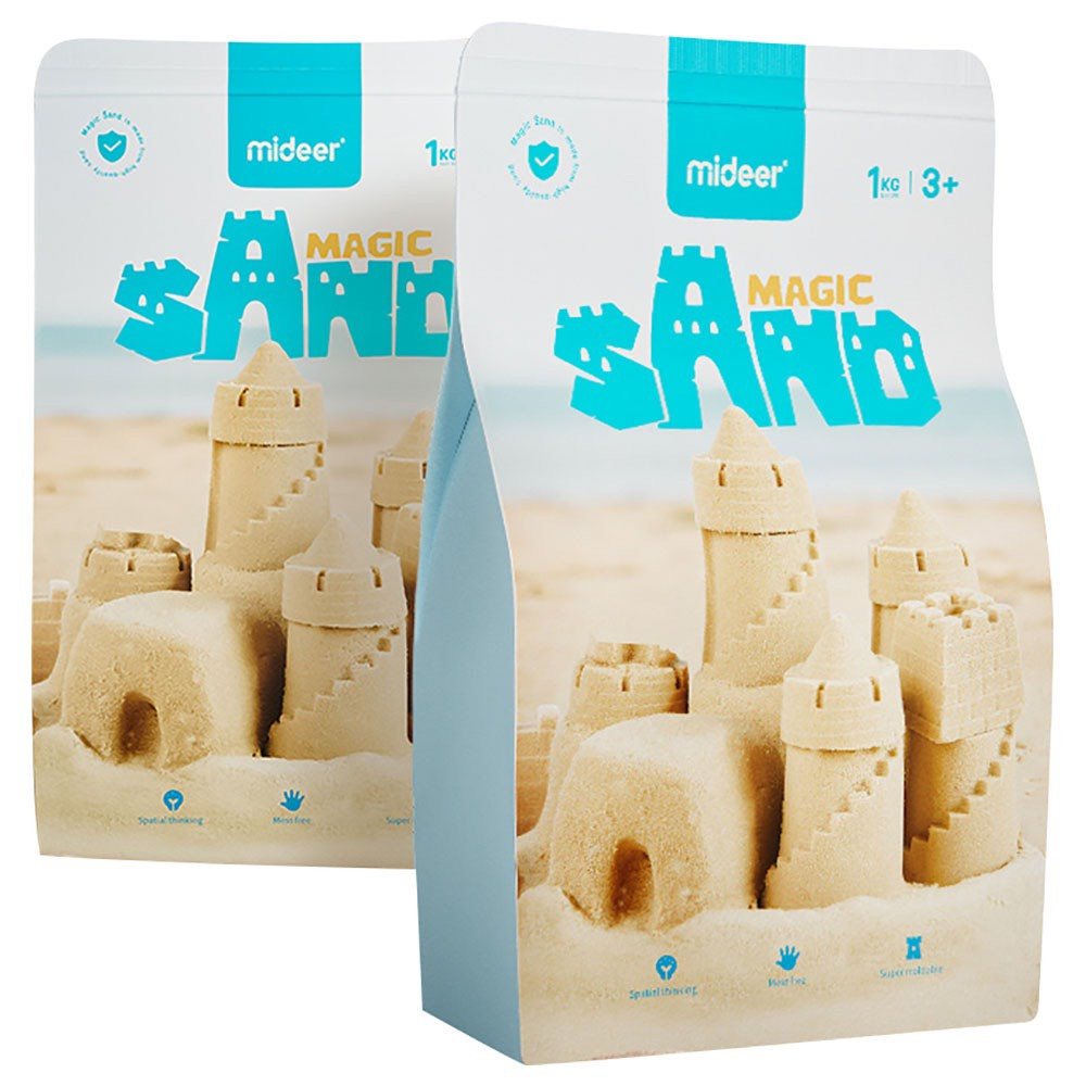 Cát động lực cho bé kèm khuôn chính hãng Mideer Magic Sand Play Set Kinetic sand bộ đồ chơi cát động lực phao chơi 1kg