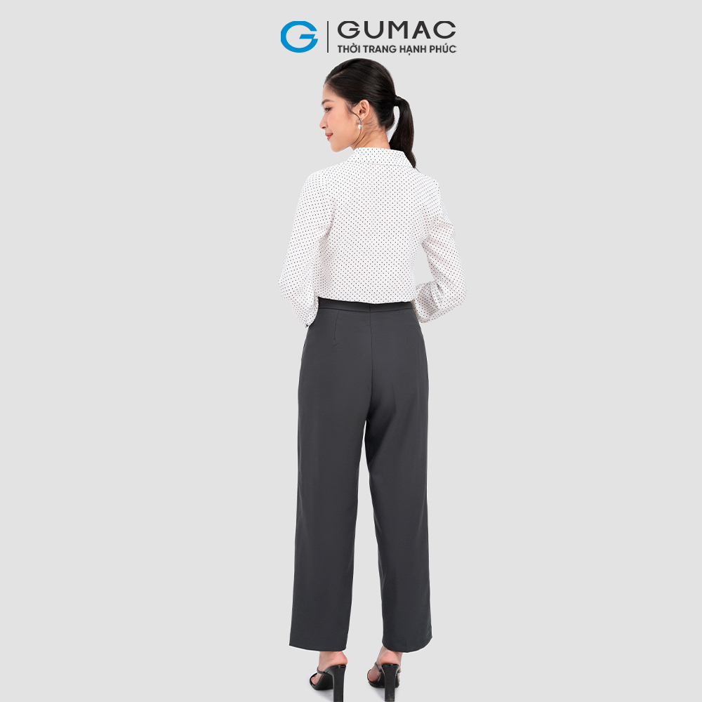 Quần ống suông túi mổ thời trang GUMAC QC11038