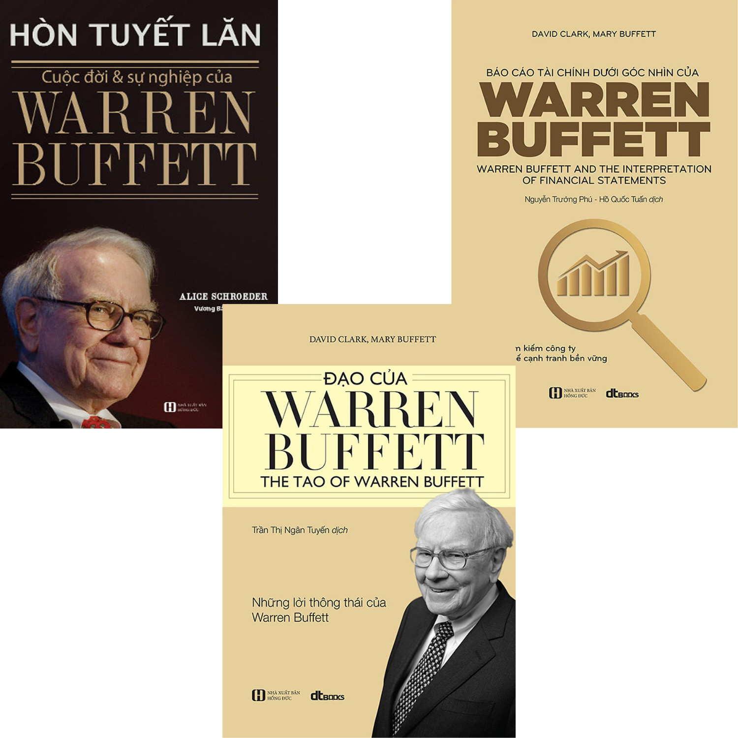 Combo 3 Cuốn Hòn Tuyết Lăn - Những Triết Lý Sống Và Đầu Tư Vượt Thời Gian Của Warren Buffett  + Báo Cáo Tài Chính Dưới Góc Nhìn Của Warren Buffett + Đạo Của Warren Buffett