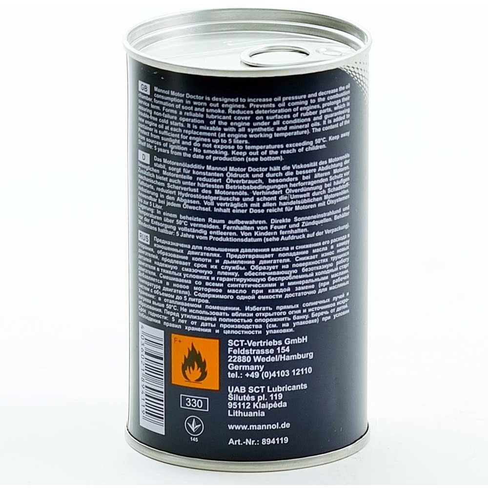 Tăng Độ Nhờn Của Nhớt, Giảm Ma Sát, Tăng Công Suất MANNOL 9990 Motor Doctor 350ML