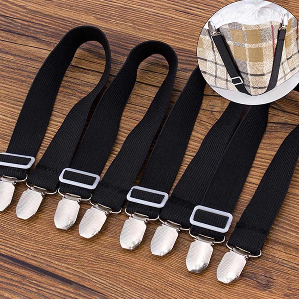 Combo 4 Dây Nẹp Kẹp Drap Ga giường Chằng Góc Nệm Cố Định Chống Xê Dịch Legaxi