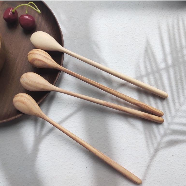 Thìa Muỗng Tròn Pha Cà Phê, Sinh Tố, Thìa Uống Nước Ép, Smoothies, Cocktail ,Dùng Trang Trí Chụp Ảnh