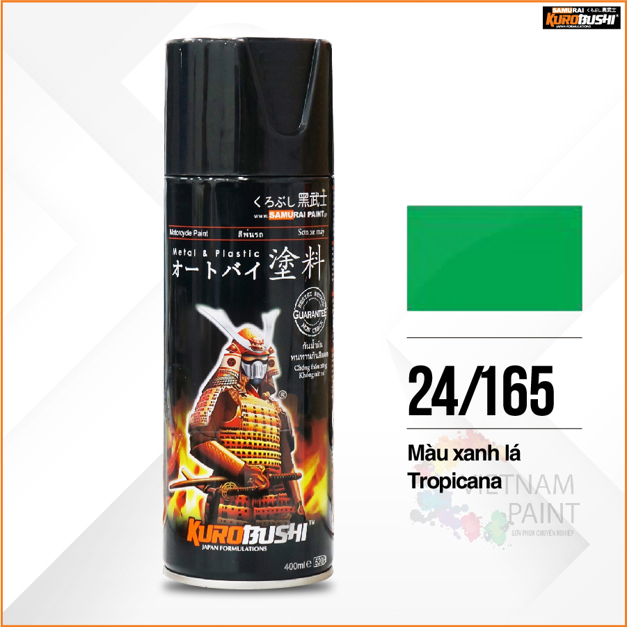 COMBO Sơn Samurai màu 165 gồm 4 chai đủ quy trình độ bền cao
