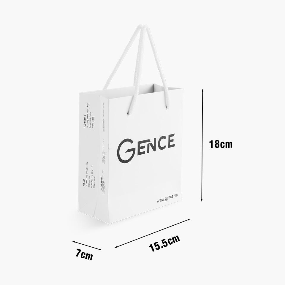 Túi Giấy Đựng Quà Tặng Size Nhỏ GENCE TG01 Dáng Dọc Chất Liệu Giấy Couche Cao Cấp