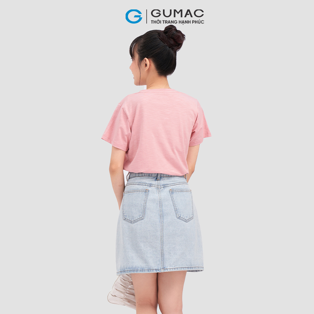 Áo thun GUMAC ATC11057 thun cơ bản cổ V trẻ trung năng động