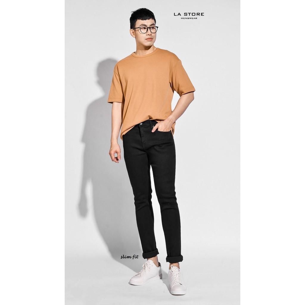 Quần jean nam - Quần Jean nam màu đen form skinny có độ co giãn