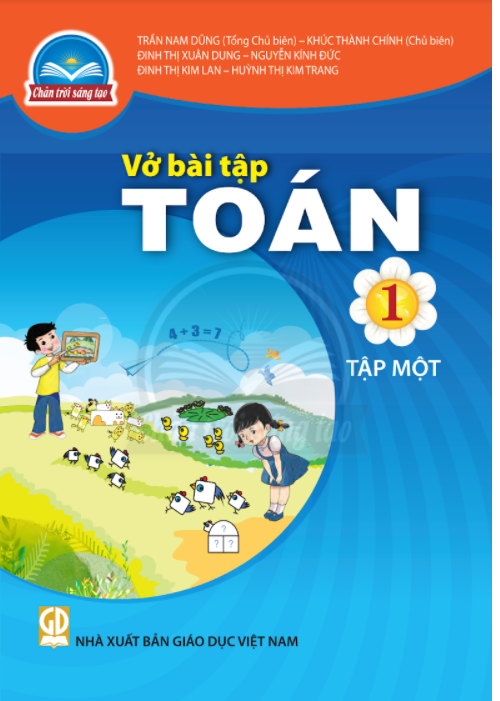 Sách Vở bài tập Toán 1- tập một- Chân Trời Sáng Tạo (Kèm Nilon bọc Sách)