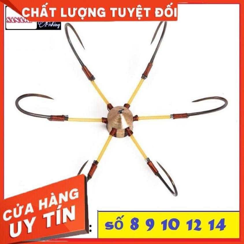 Lưỡi câu lục tỳ chân đồng đúc hàng thửa có bảo hành 3 tháng - đồ câu Khuê Hiên