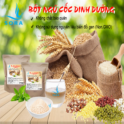 Sora Bột ngũ cốc dinh dưỡng cao cấp 500g-1kg