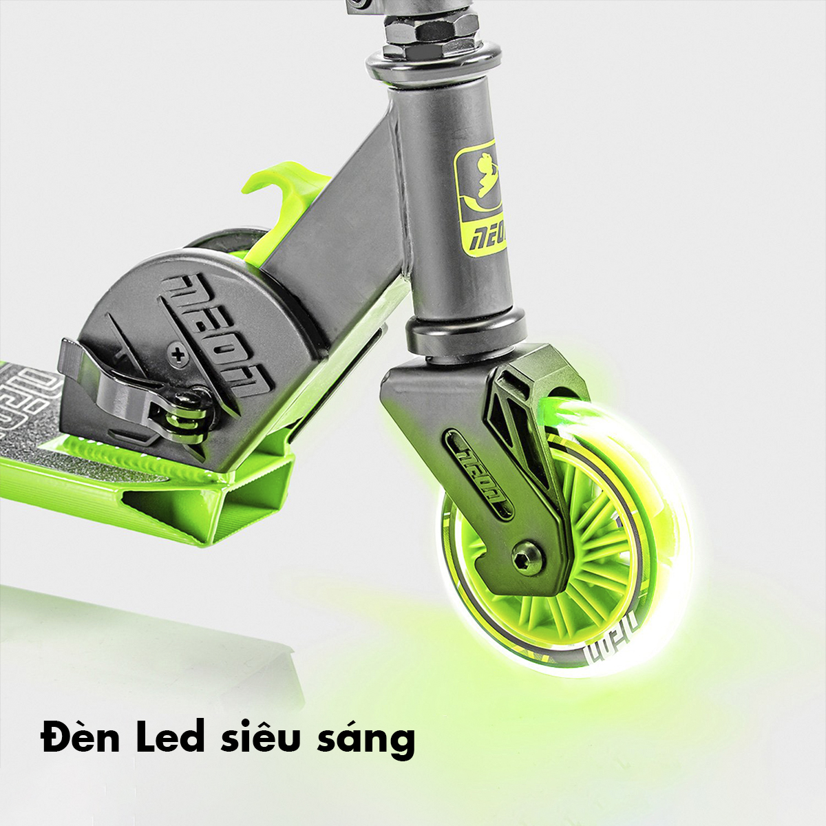 Xe Scooter Yvolution 2 Bánh Neon Vector Xanh Lá   NT05G2